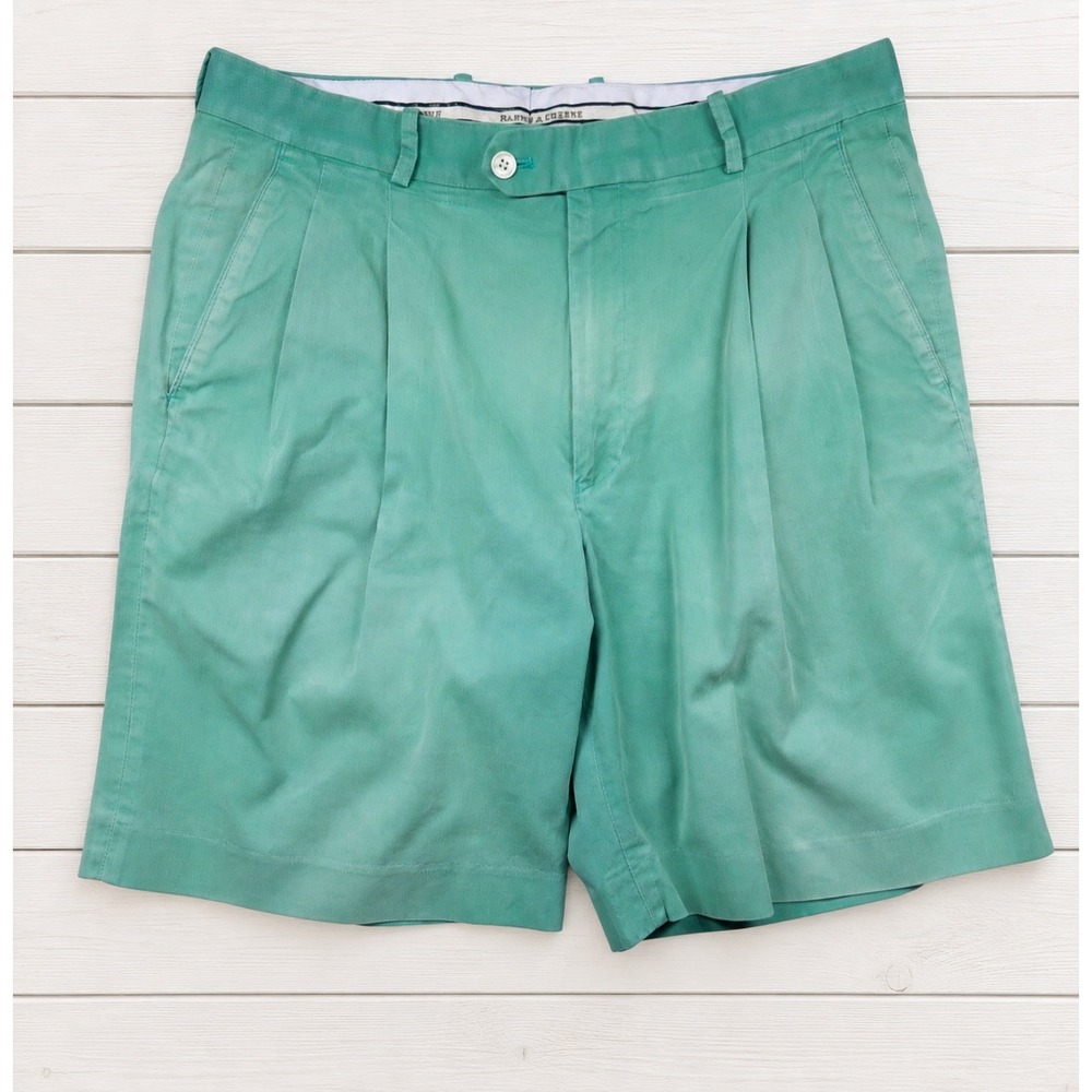 Y2K Sun Faded Fairway & Greene Mens W34 Blue Golf Shorts Preppy Cotton Golfcore